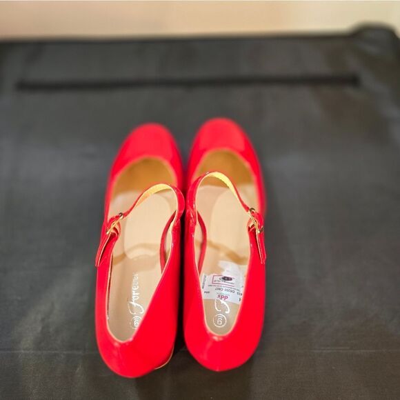 BRAND NEW FOREVER CHUNKY MARY JANE BLOCK HEELS ANKLE STRAP PUMPS - Picture 9 of 16